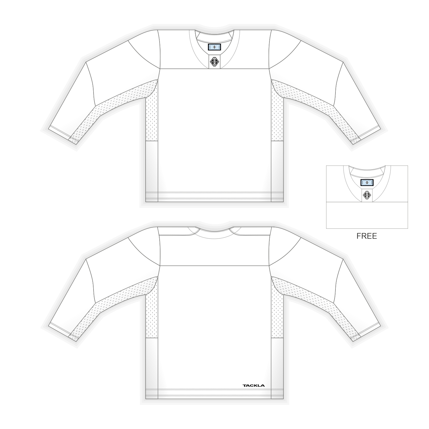 Hockey Blank Jersey Template Vector Images (28)